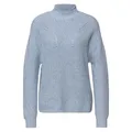 STREET ONE Kurzarmpullover blau 42