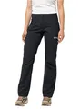 Jack Wolfskin Softshell-Wanderhose Active Track Pant (sehr atmungsaktiv, wasserabweisend) schwarz Damen
