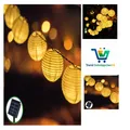 Solar Lichterkette 6 Meter 30 LED Warmweiß Außen Wasserdicht 2 Modi