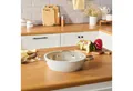 Karaca Kochtopf Karaca Swiss Crystal Almond Cream Flache Kasserolle 30 cm