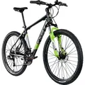 Zündapp FX27 Mountainbike 27,5 Zoll Hardtail 160 - 185 cm Fahrrad MTB 21 Gänge - Schwarz/Grün