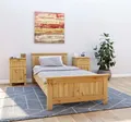 OTTO home Massivholzbett Juventus, Bett, Massivholzbett, Holzbett, Bettrahmen (Breite/Belastbarkeit 140cm/180 KG), Breite 90 cm, aus massiver Kiefer, FSC®-zertifiziert