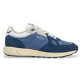 Pepe Jeans für Herren. PMS600016 Marlon Life Leder Turnschuhe blau (46), Wohnung, Schnürsenkel, Lässig