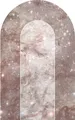 Vlies-Fototapete KOMAR, INK MAUVE DIAMOND, selbstklebend, 1 Teil, BxH 127 x 200
