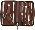 ERBE Maniküre-Etui Houston, 7 tlg., Praktisches Etui aus Glattleder mit präzisen Pflegewerkzeugen.