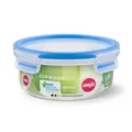 emsa Frischhaltedose CLIP & CLOSE 7 cm hoch 0,85 l transparent, blau