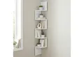 VASAGLE Eckregal, 1-tlg., Wandregal, Bücherregal mit 5 Ablagen, Höhe 126cm