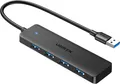 Ugreen Hub Cm219 35574 mit 4 Usb-A 3.0 Ports und Usb-A 3.0 1M Kabel - Schwarz