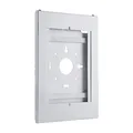 PureMounts Abschließbares Stahlgehäuse für Tablets für Apple iPad 9.7" / iPad 10.2" / iPad Pro 10.5" / iPad Air 10.5"(Gen 3) / Samsung Tab A 10.1" 2019, weiß