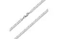 Silberkettenstore Silberkette Stegpanzerkette 4mm - 925 Silber, Länge wählbar von 38-100cm