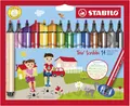 Gefederter Dreikant-Filzstift - STABILO Trio Scribbi - 14er Pack - m (US IMPORT)