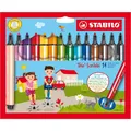 Gefederter Dreikant-Filzstift - STABILO Trio Scribbi - 14er Pack - mit 14