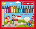 STABILO FASERMALER TRIO SCRIBBI 14 STÜCK PACKUNG FILZSTIFT