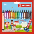 STABILO Trio Scribbi Dreikant-Filzstift Kinder 14er Set gefederte Spitze 2mm