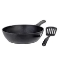 GRÄWE Pfanne Aluminium 28 cm, mit abnehmbarem Griff inkl. Pfannenwender
