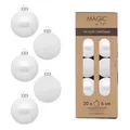 Weihnachtskugeln Glas 6cm 20 Stück - matt & glänzend - Christbaumkugeln Weihnachtsbaumkugeln für Weihnachten - Christbaumschmuck & Weihnachtsbaumschmuck Weiß - Pure White