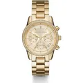 Michael Kors Chronograph Edelstahl gold Damen 
