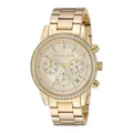 Damenuhr MICHAEL KORS RITZ MK6356 Chrono Edelstahl Golden Swarovski