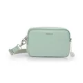 Mandarina Duck Mellow Leder Camera Case, Damen, Iceberg Green