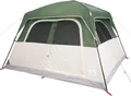 vidaXL Familienzelt für 6 Personen Grün Wasserdicht