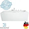 Basera® PREMIUM Indoor Whirlpool Badewanne Palau 180 x 80 cm mit 20 Massagedü...