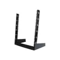 StarTech.com 12 HE 48,30cm (19") Desktop 2 Pfosten Open Frame Rack - Relais-Rack - Schwarz - 12U - 48,3 cm (19") (RK12OD)