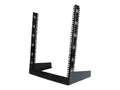 StarTech.com 12 HE 19" Desktop 2 Pfosten Open Frame Rack - Schrank offener Rahmen - Schwarz - 12U - 48.3 cm (19")