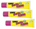 3 x UHU Bastelkleber Kleber zum Basteln 90g Tube Lösungsmittelfrei trocknet klar