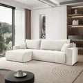 Ecksofa CLOUD mit Schlaffunktion und Bettkasten, Wind 02