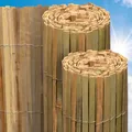 Sichtschutz Zaun Doppelstabmatten Windschutz Zaunblende Bambus Sichtschutzzaun