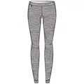 Odlo Damen Funktionsunterwäsche Lange Hose 100% MERINO 200 GRAMM, grey melange - grey melange, XL