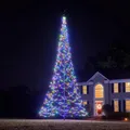LED Weihnachtsbaum Weihnachts Beleuchtung Lichterbaum Fairybell Ø 3,7m x 8m Bunt