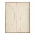 Mica Decorations Wanddeko - Wandbild Japandi Abstrakt 100 x 80 x 3,5 cm - Wandbi