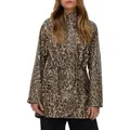 Vero Moda Malou Coated Printed Jacke Damen - Braun - M