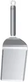 RÖSLE Grillspachtel Plancha, 25431, mit abgerundeten Ecken zum Wenden von Grillgut, Edelstahl 18/10