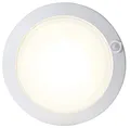 Northpoint LED Akku Sensorleuchte Deckenleuchte rund 18 cm Unterbauleuchte USB mit Bewegungsmelder Dämmerungssensor 30s Timer Montagematerial