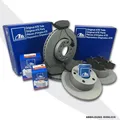 ATE Bremsscheiben+Beläge vorne+hinten für VW Golf 5 6 Touran 1T + für AUDI A3 8P