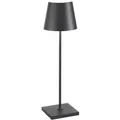 Zafferano Akkuleuchte Poldina Pro 38 cm Dunkelgrau