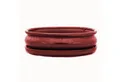 Exotenherz Pflanzschale Bonsai-Schale mit Unterteller Gr. 3 - Rot - oval - Modell O47 - L 19cm (1 St)