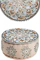 Runder Pouf Sitzpouf aus Baumwolle Azet -2- ø 50cm Rund Mit Füllung | Sitzkissen Bodenkissen Kissen Orientalisch | Sitzpuff Hocker Sitzhocker Fusshocker bestickt als Orientalische Dekoration