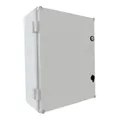 ELEKTRO-PLAST Schaltschrank mit Schloss UNI-1 Verteilerschrank 400x300x160 mm Industriegehäuse Leergehäuse Schaltkasten 43.1 IP65 5719, Grau