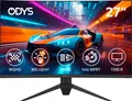 ODYS Q27-X Curved Gaming Monitor, 27 ", WQHD, 180 Hz, 1ms, VA, HDR, 125 % sRGB