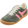 Gola ELAN Fashion Sneaker Damen Khaki Bubble Gum - 40 EU