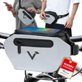 Valkental® x KLICKfix® - 3in1 Fahrradtasche | Vollreflektierend & Wasserfest - Geeignet als Lenkertasche & Bauchtasche | 4L Volumen | Für Fahrrad & E-Bike