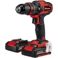 Power X-Change Akku-Schlagbohrschrauber TE-CD 18/40 Li-i +64, 18Volt rot/schwarz, 2x Li-Ion-Akku 2,0Ah, 64-teiliges Zubehör