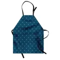 Abakuhaus Kochschürze Höhenverstellbar Klare Farben ohne verblassen, Fleur De Lis Mittelalter Entwurf blau|grau