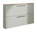 Vito Schuhkipper LISSOME, 2 Klappen, Taupegrün, Navarra Eiche Dekor, Made in Germany, B 140 x H 85 x T 19 cm