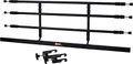 dobar® 62201 Walky Guard Plus Trenngitter Universal - Kofferraum Hundegitter - Auto Transportschutzgitter für die Kopfstütze - Gepäckgitter für Hunde Edelstahl - 29-45 x 85-152 cm - Schwarz