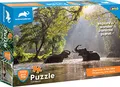 Luna Puzzle Animal Planet Tierpuzzle Elefanten im See 1000-tlg. Format 73 x 48 cm