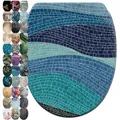 SANILO® WC-Sitz mit Absenkautomatik und Schnellverschluss Marin, Toilettendeckel direkt vom Hersteller, Klodeckel, Klobrille, WC Deckel, WC Brille